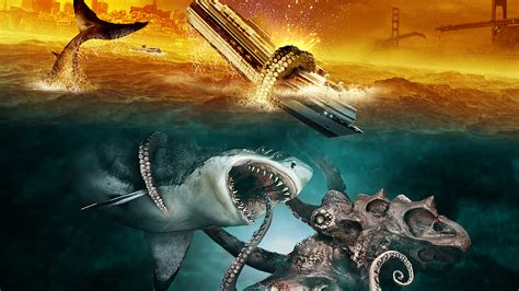 leviathan vs megalodon|megalodon versus the kraken.